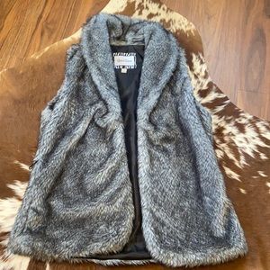Faux fur vest